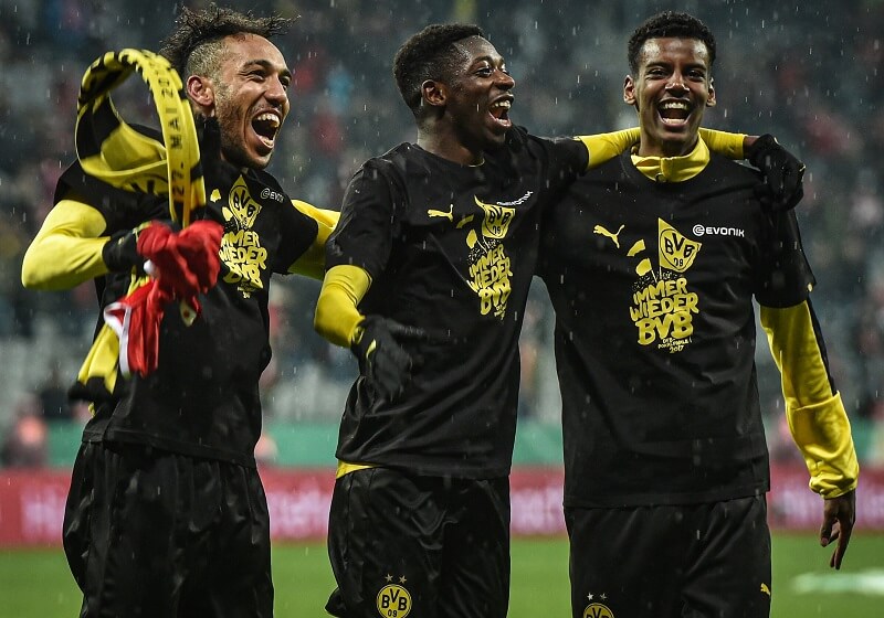 Đã từng có thời điểm Dortmund hy vọng bộ 3 Auba, Isak và Dembele có thể cùng nhau tỏa sáng